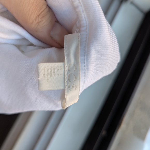 COS White Frilled Cocoon Contemporary Minimalist Office Vest Size Large - Picture 7 of 10